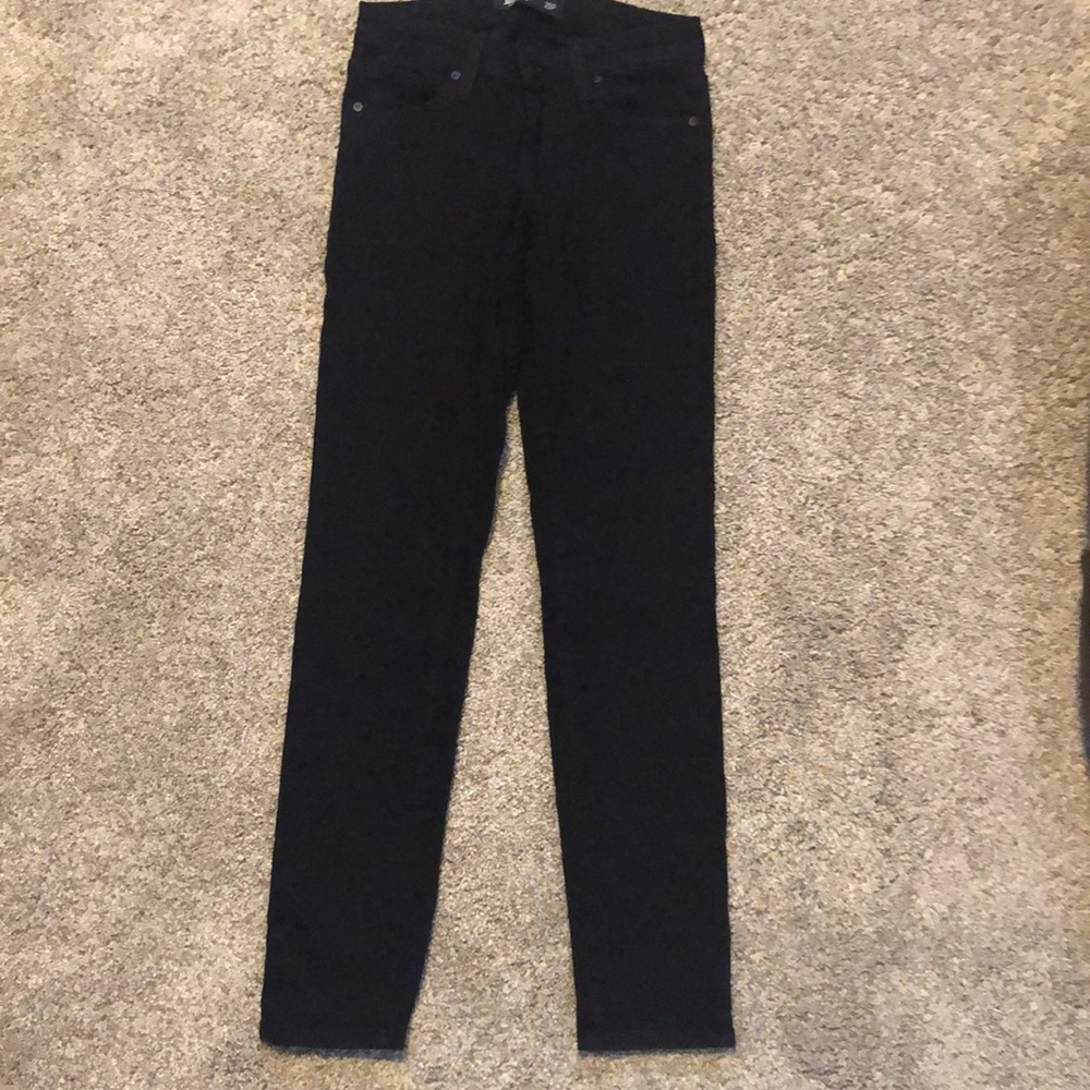 Black skinny jeans, size 25P